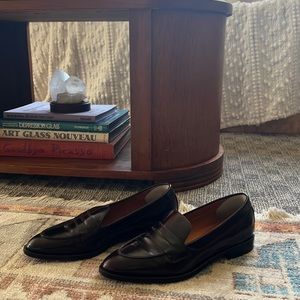 Maroon Leather Everlane Loafers